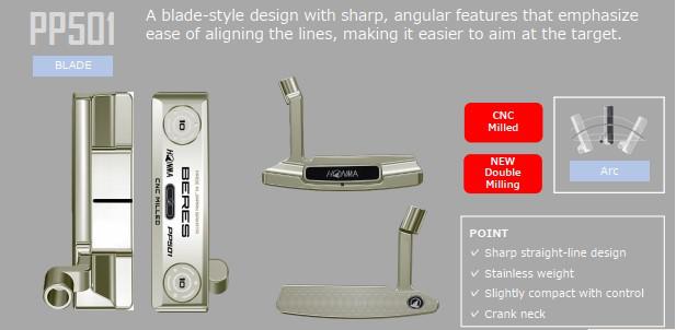 Honma Ra mắt dòng gậy Putter Beres PP500 Mới Nhất 2025